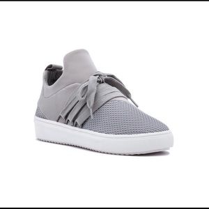 Steve Madden Lancer Grey Fabric High Top Sneakers